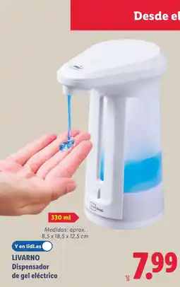 Lidl LIVARNO Dispensador de gel eléctrico oferta