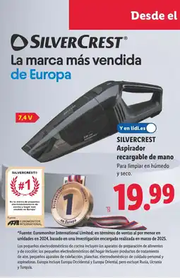Lidl SILVERCREST Aspirador recargable de mano oferta
