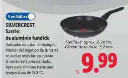 Lidl SILVERCREST Sartén de aluminio fundido oferta
