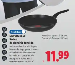 Lidl SILVERCREST Sartén de aluminio fundido oferta