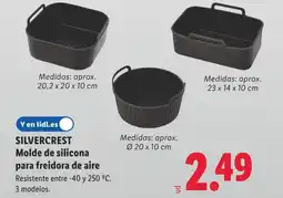 Lidl SILVERCREST Molde de silicona para freidora de aire oferta