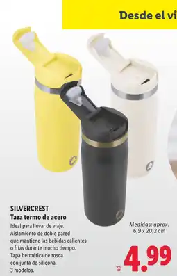 Lidl SILVERCREST Taza termo de acero oferta