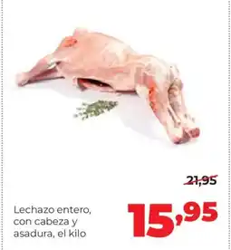 Alimerka Lechazo entero, con cabeza y asadura oferta