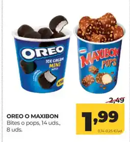 Alimerka OREO O MAXIBON Bites o pops, 14 uds., oferta