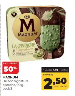 Alimerka MAGNUM Helado signature pistacho oferta