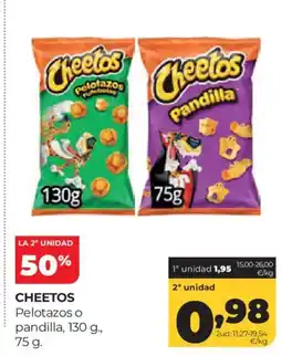 Alimerka CHEETOS Pelotazos o pandilla oferta