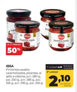 Alimerka IBSA Pimientos asados caramelizados, picantes, al ajillo o clásicos oferta