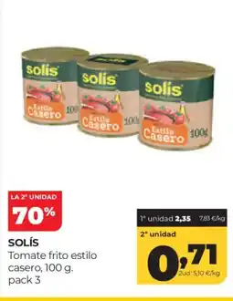 Alimerka SOLÍS Tomate frito estilo casera oferta