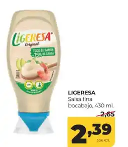 Alimerka LIGERESA Salsa fina bocabajo oferta