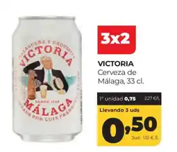 Alimerka VICTORIA Cerveza de Málaga oferta