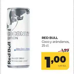 Alimerka RED BULL Coco y arándanos oferta
