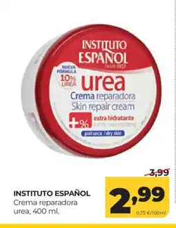 Alimerka INSTITUTO ESPAÑOL Crema reparadora urea oferta