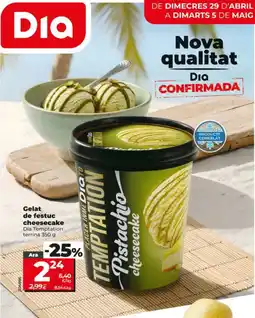 Dia DIA TEMPTATION Gelat de festuc cheesecake oferta