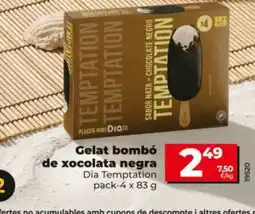 Dia DIA TEMPTATION Gelat bombó de xocolata negra oferta