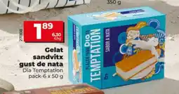 Dia DIA TEMPTATION Gelat sandvitx gust de nata oferta