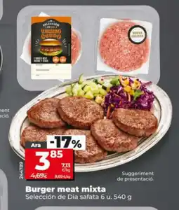 Dia SELECCION DE DIA Burger meat mixta oferta