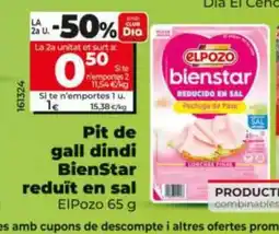 Dia ELPOZO Pit de gall dindi BienStar reduït en sal oferta