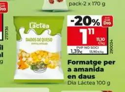 Dia DIA LÁCTEA Formatge per a amanida en daus oferta