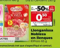 Dia ELPOZO Llonganissa Nobleza en llenques oferta