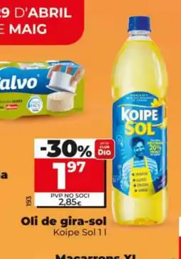 Dia KOIPESOL Oli de gira-sol oferta