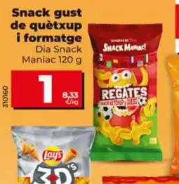 Dia DIA SNACK Snack gust de quètxup i formatge oferta