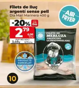Dia DIA MARI MARINERA Filets de lluç argentí sense pell oferta