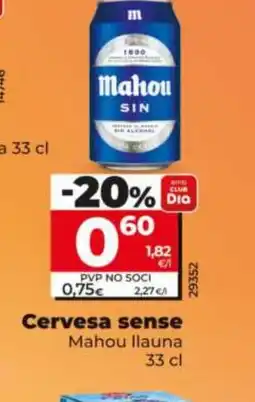 Dia MAHOU Cervesa sense oferta