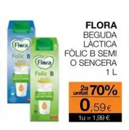 Plusfresc FLORA Beguda làctica fòlic b semi o sencera oferta