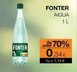 Plusfresc FONTER Aigua oferta