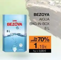 Plusfresc BEZOYA Aigua bag-in-box oferta
