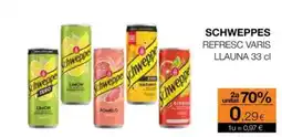 Plusfresc SCHWEPPES Refresc varis llauna oferta