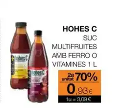 Plusfresc HOHES C Suc multifruites amb ferro o vitamines oferta