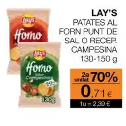 Plusfresc LAY'S Patates al forn punt de sal o recep. campesina oferta