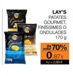 Plusfresc LAY'S Patates gourmet finíssimes o ondulades oferta