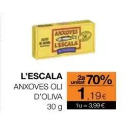 Plusfresc L'ESCALA Anxoves oli d'oliva oferta