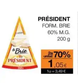 Plusfresc PRÉSIDENT Form brie 60% mg oferta