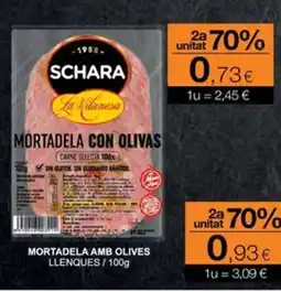 Plusfresc Mortadela amb olives llenques oferta