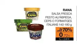 Plusfresc RANA Salsa fresca pesto alfàbrega, ceps o formatges italians oferta