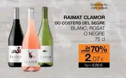 Plusfresc RAIMAT CLAMOR Do costers del segre blanc, rosat o negre oferta
