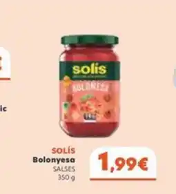 Plusfresc SOLÍS Bolonyesa oferta