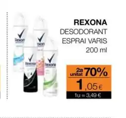 Plusfresc REXONA Desodorant esprai varis oferta