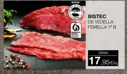 Plusfresc Bistec de vedella femella 1º b oferta