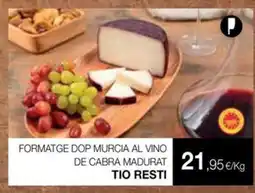 Plusfresc TIO RESTI Formatge dop murcia al vino de cabra madurat oferta