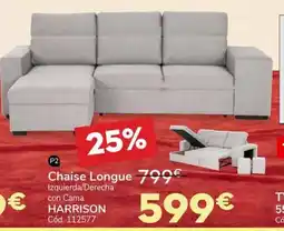 Conforama HARRISON Chaise Longue oferta
