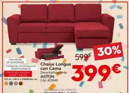 Conforama ASTON Chaise Longue con Cama oferta