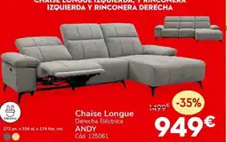 Conforama ANDY Chaise Longue oferta