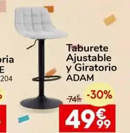 Conforama ADDAM Taburete Ajustable y Giratorio oferta