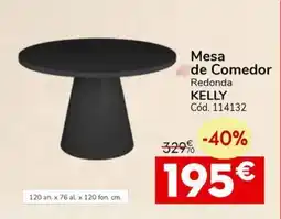 Conforama KELLY Mesa de Comedor oferta