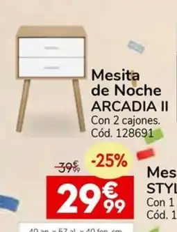 Conforama ARCADIA II Mesita de Noche oferta