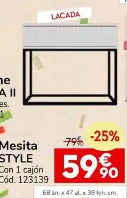 Conforama STYLE Mesita oferta